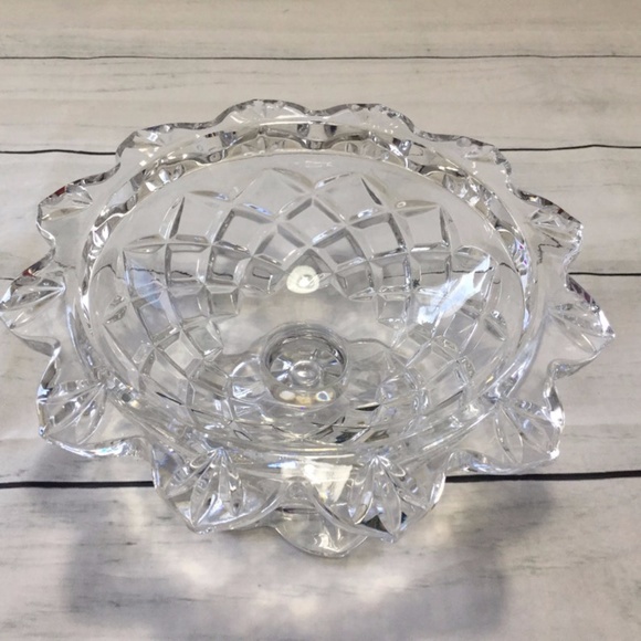 Cut Crystal Candy dish 24% Lead Polonia Made in Poland - Picture 1 of 9